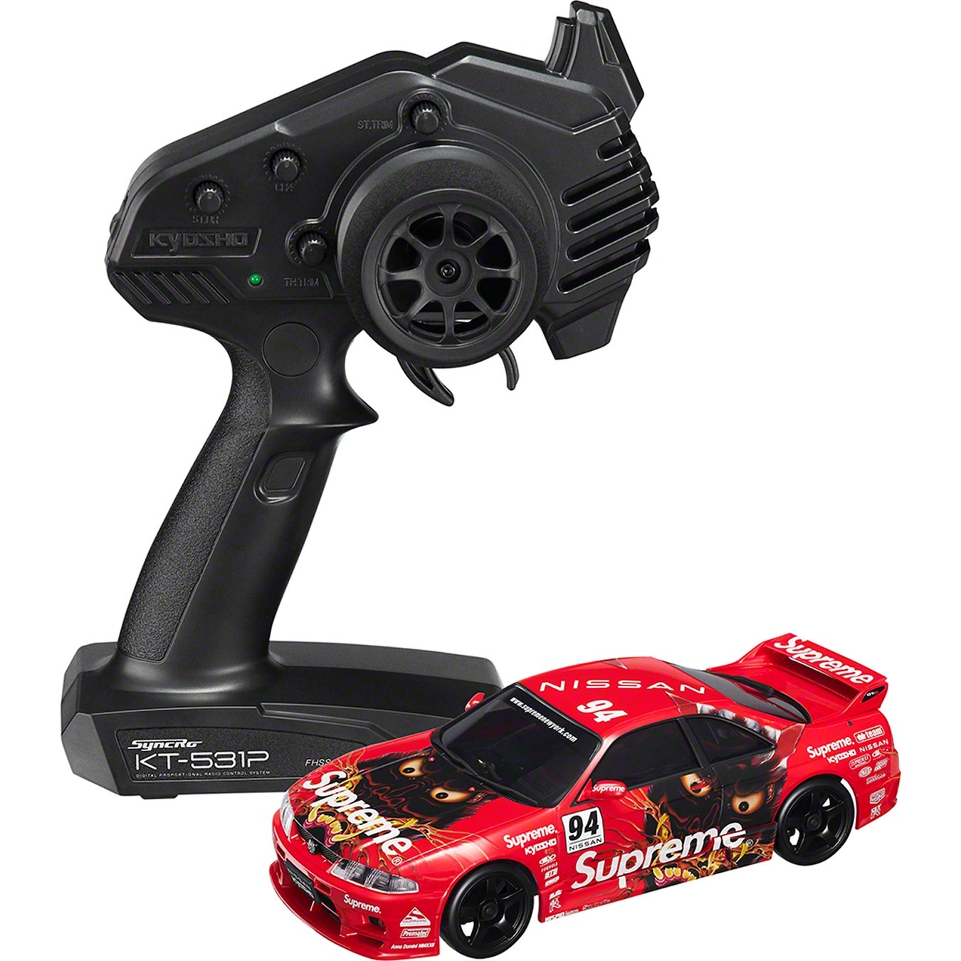 Supreme®/Kyosho Mini-Z Nissan Skyline Nismo R33 RC Readyset view 2
